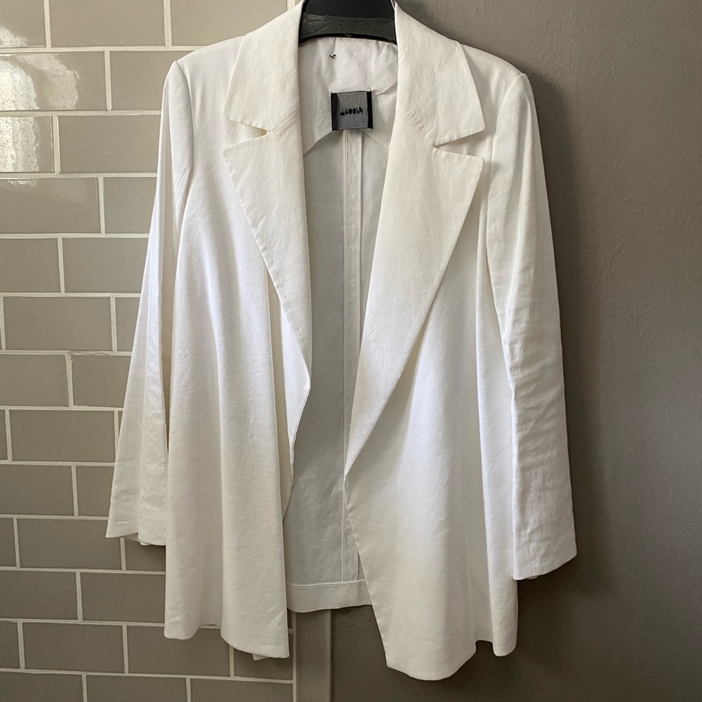 NWT Theory Sileena linen longline blazer/jacket M